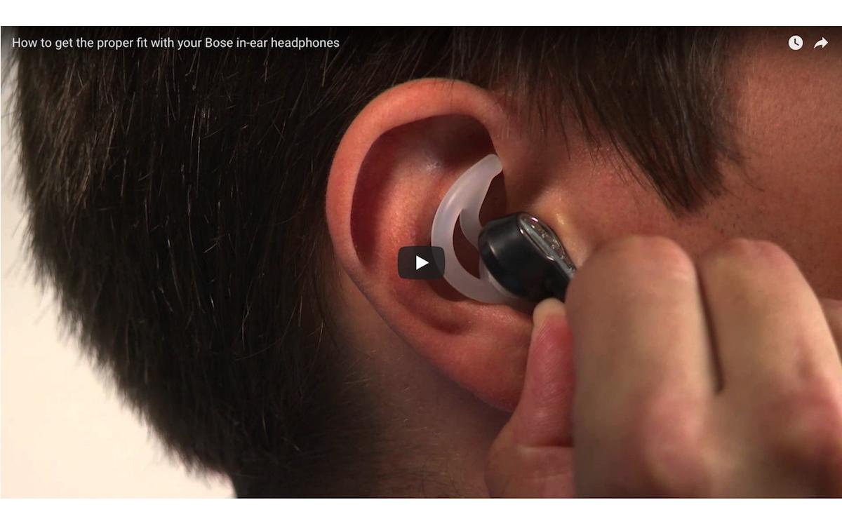 HOW TO GET THE PROPER FIT WITH YOUR BOSE IN EAR HEADPHONES 